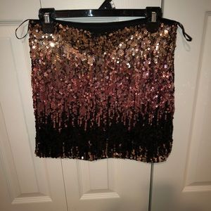 sequin skirt